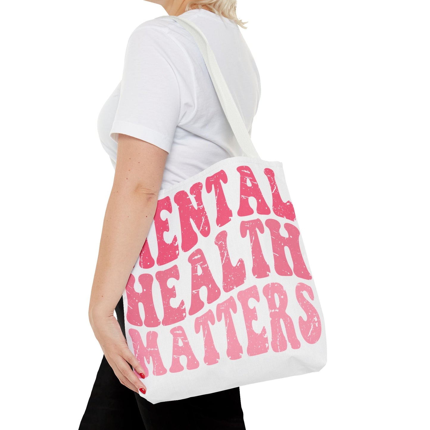 Pink Mental Health Matters Tote Printify