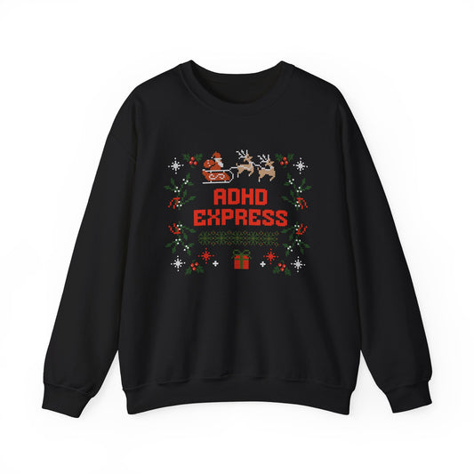 ADHD Express Crewneck Printify