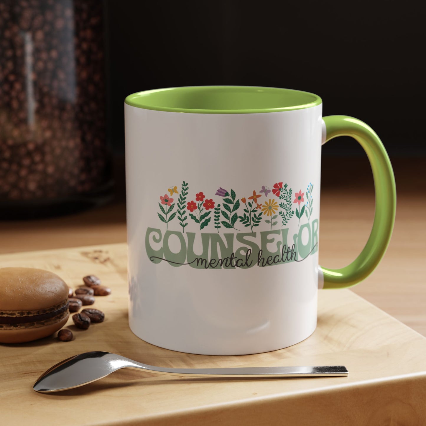 Floral Mental Health Counselor Mug (11oz)