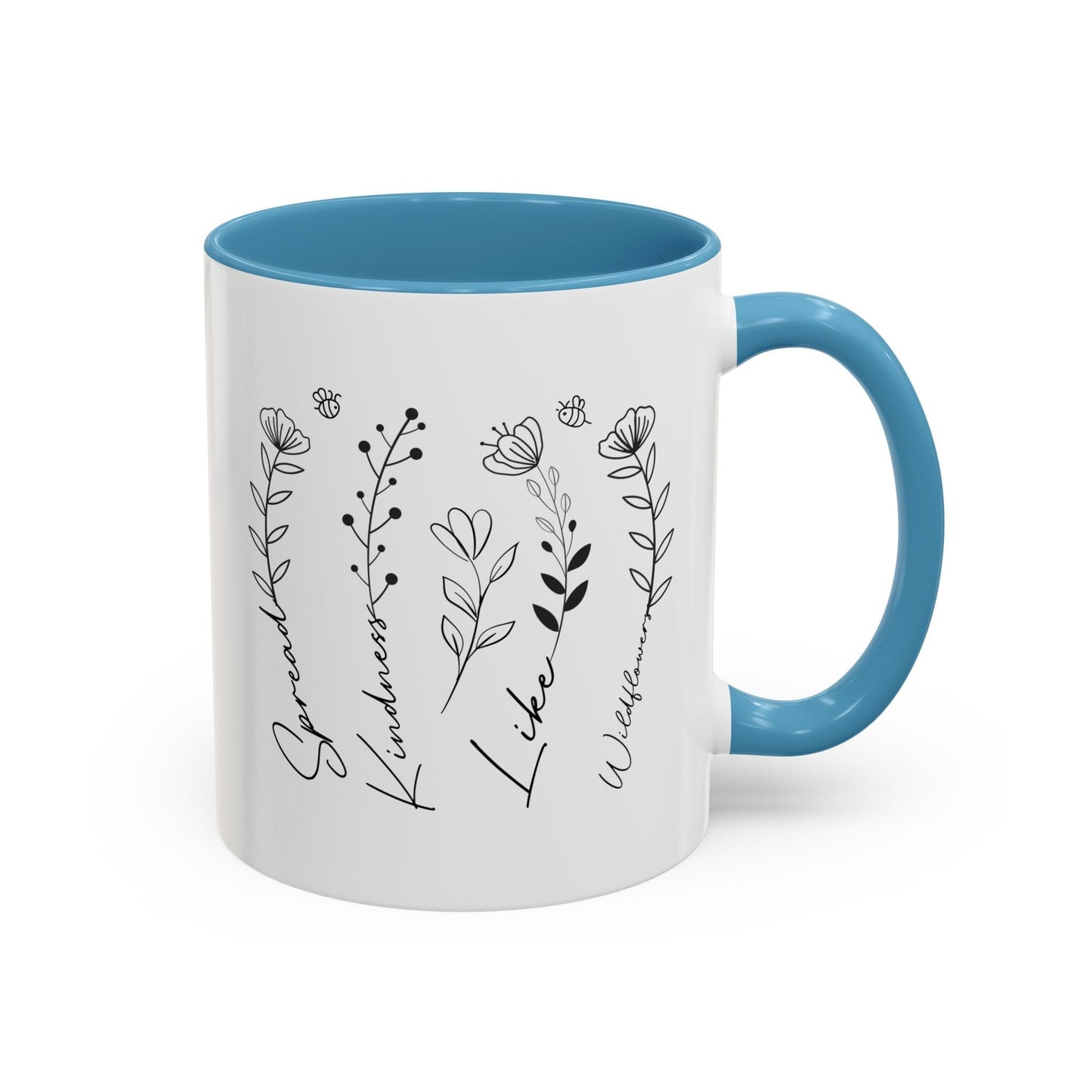 Spread Kindness Like Wildflowers Mug (11oz, 15oz) Printify