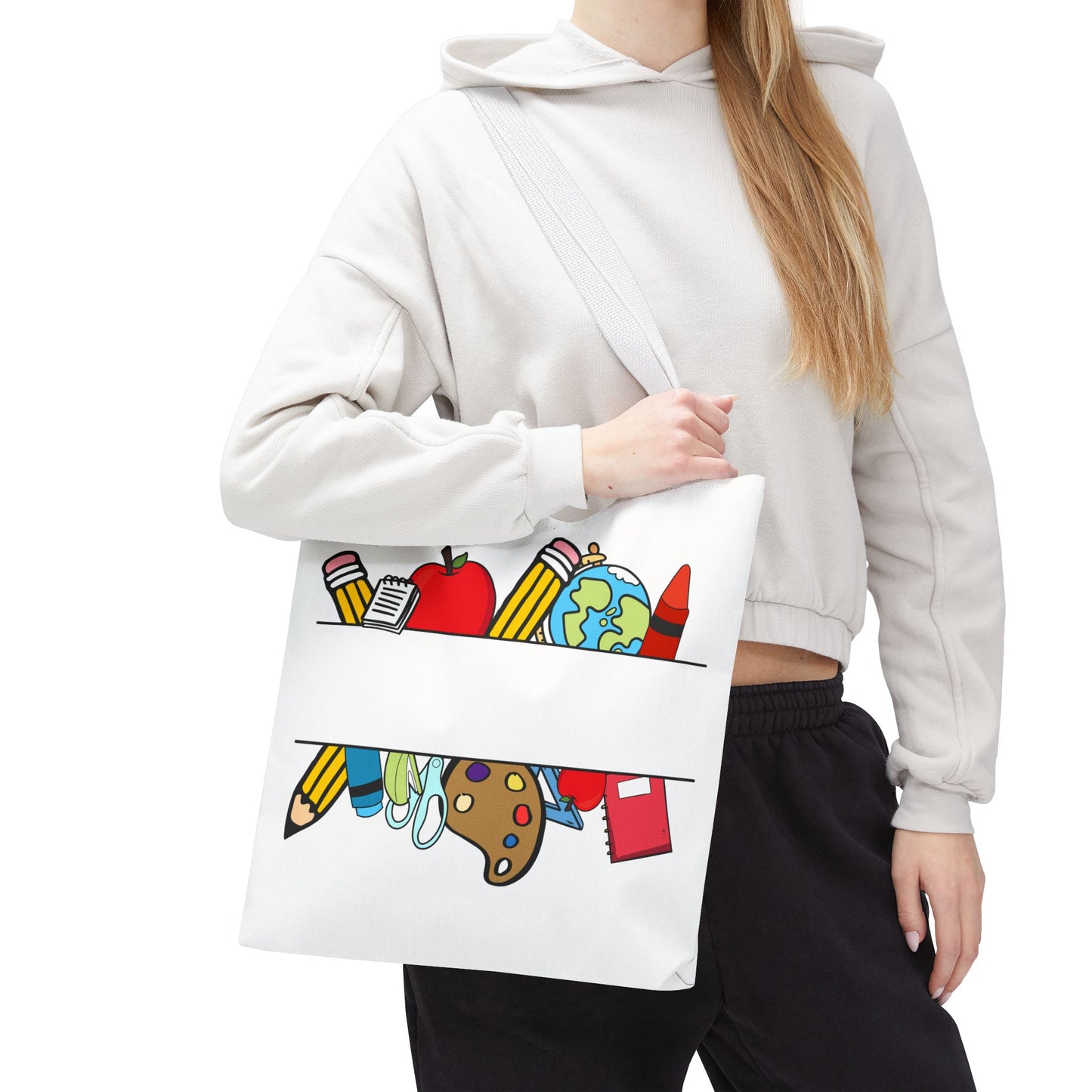 School Supplies Tote — Personalization Available!