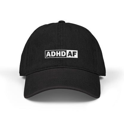 ADHD AF Embroidered Denim Hat