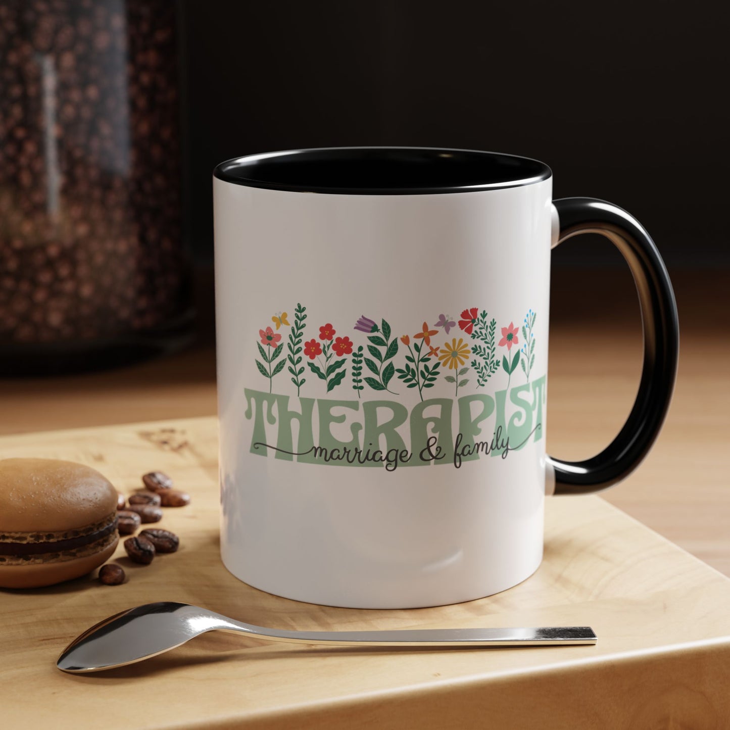 Floral Marriage and Family Therapist Mug (11oz)