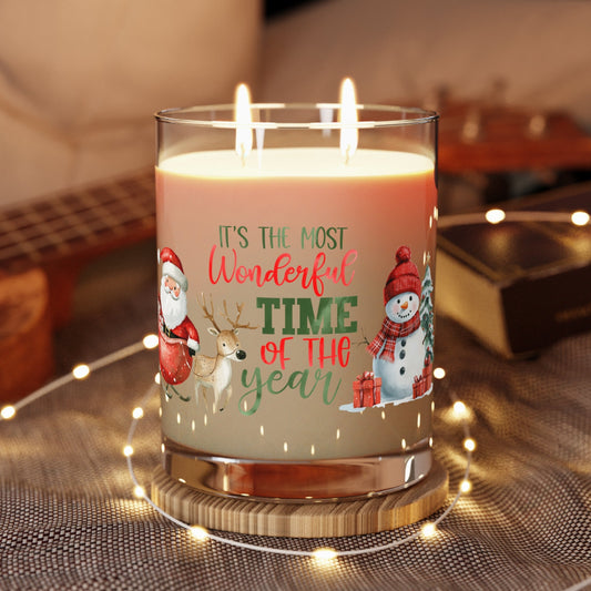 The Most Wonderful Time of The Year Candle Printify