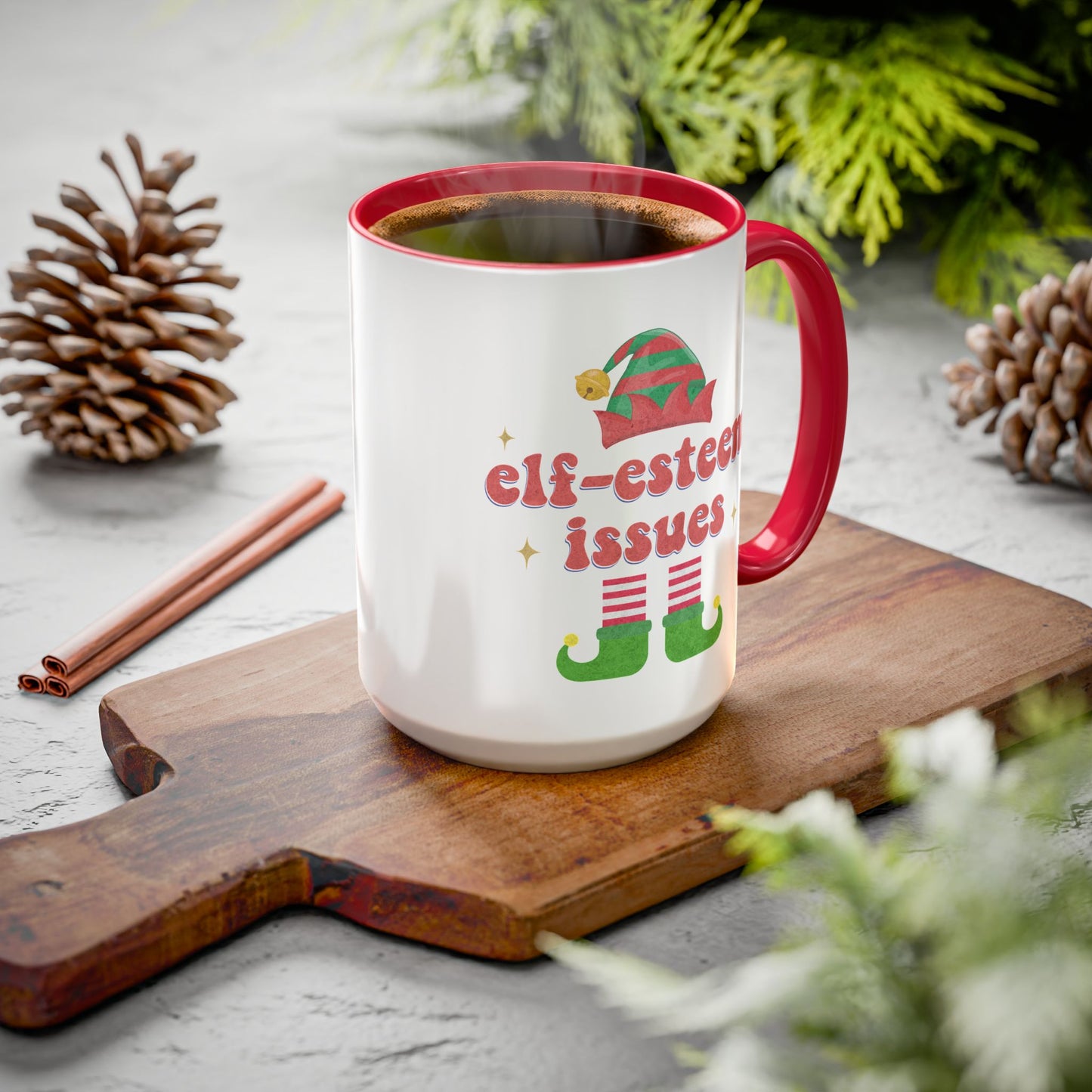 Elf-Esteem Issues Mug (11oz, 15oz)