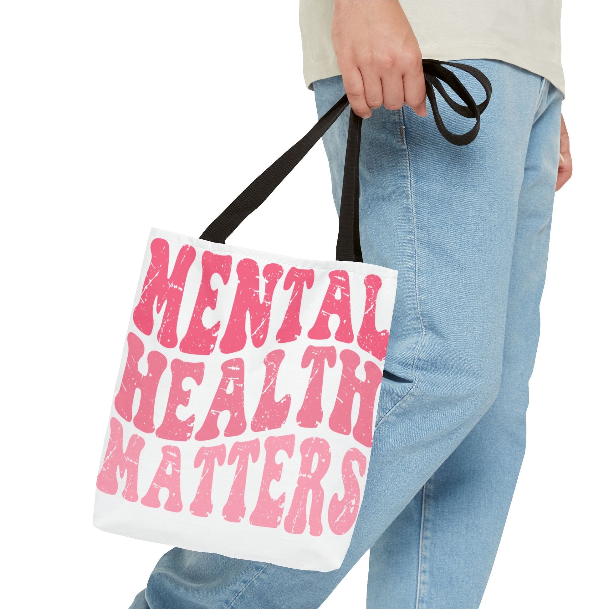 Pink Mental Health Matters Tote Printify