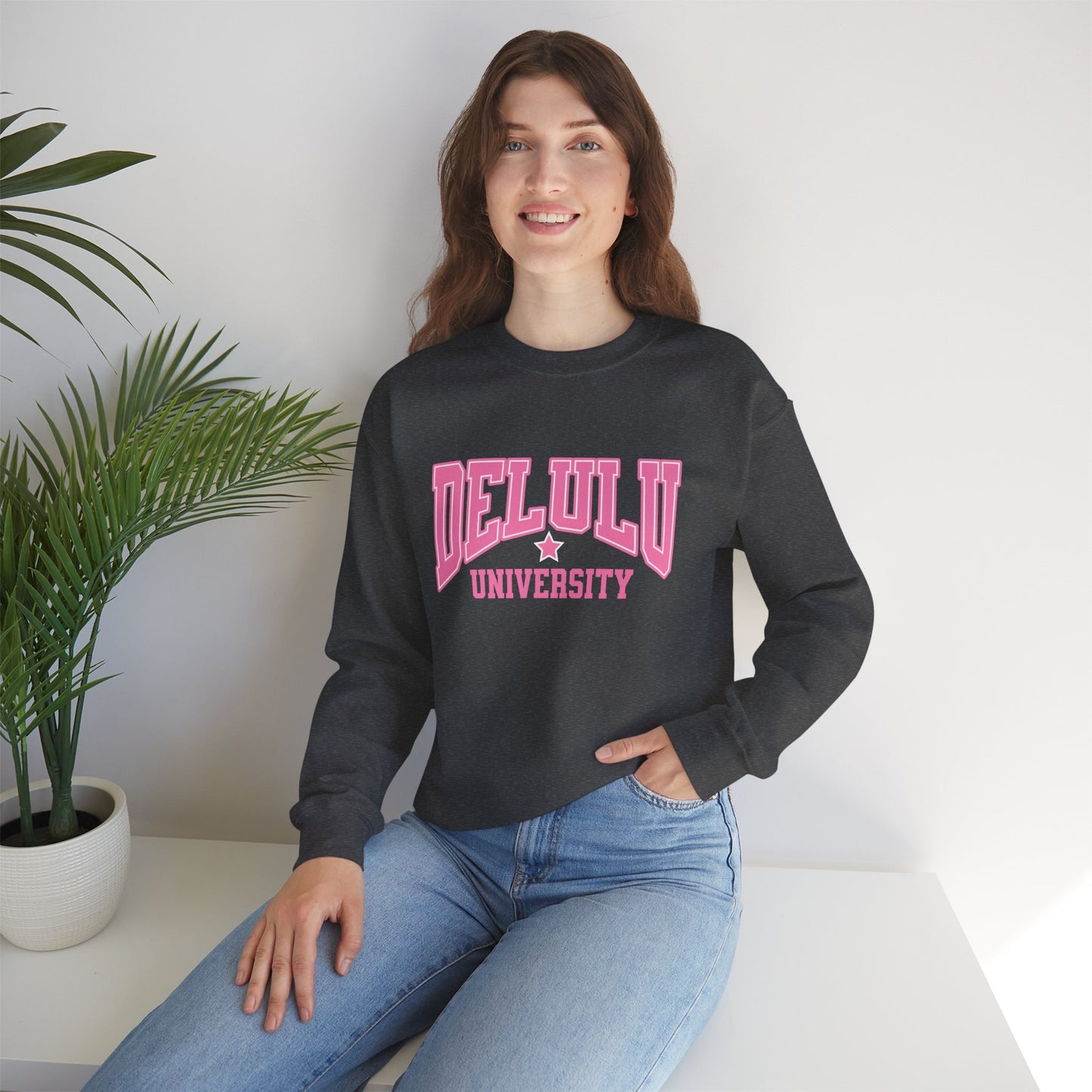 Delulu University Crewneck
