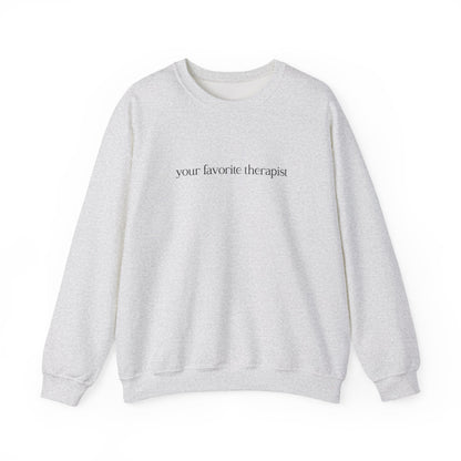 Your Favorite Therapist Crewneck Printify