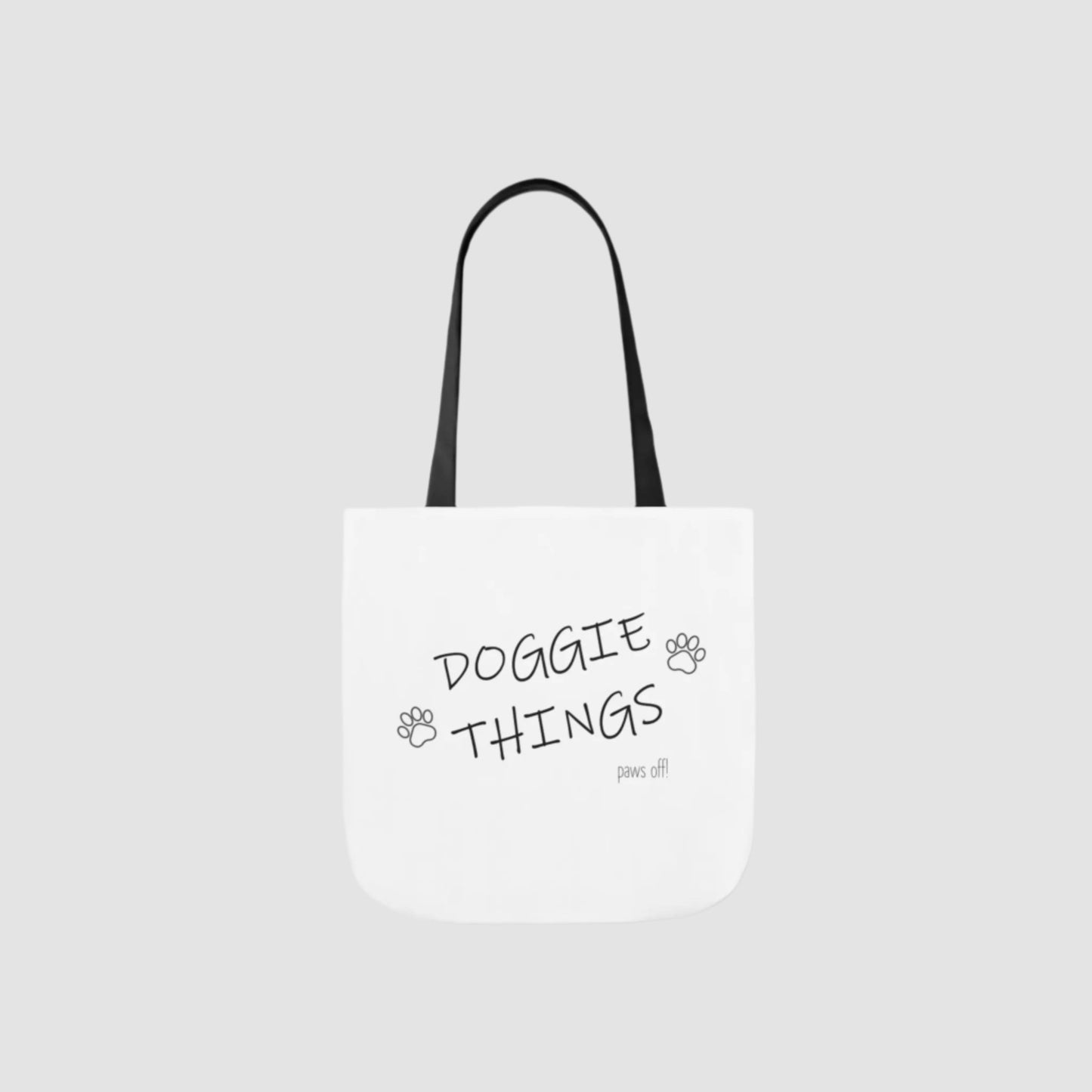 Doggie Things Canvas Tote Bag Printify