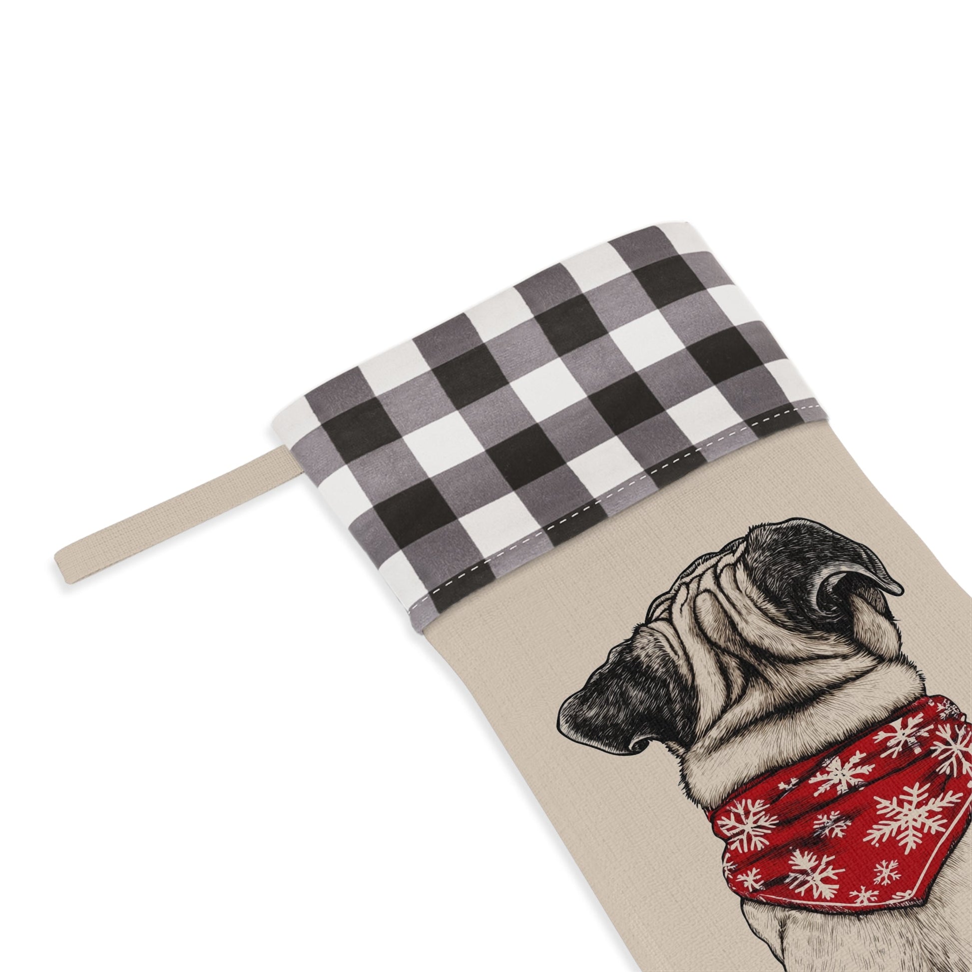 Pug Christmas Stocking - Personalization Available! Printify