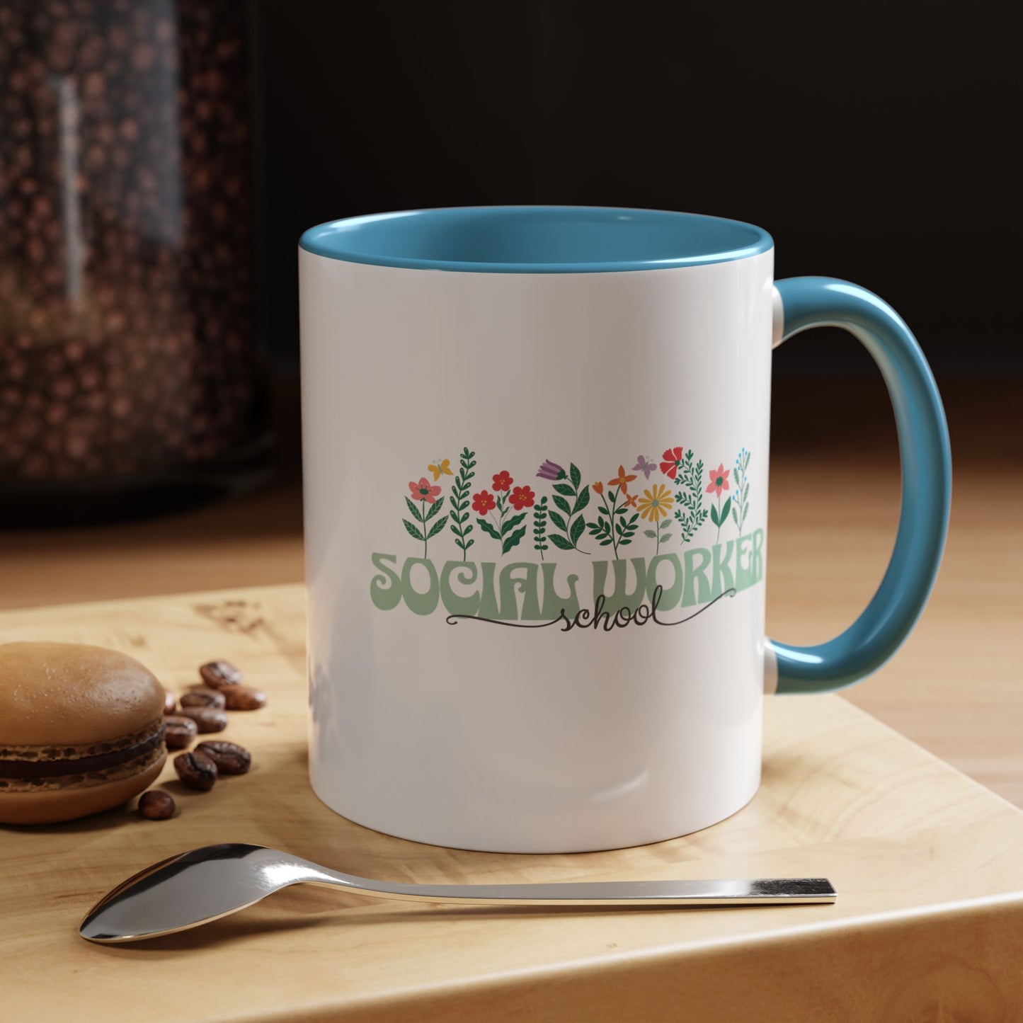 Floral School Social Worker Mug (11oz)