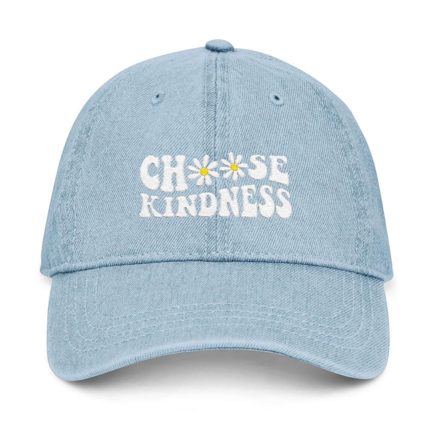 Choose Kindness Embroidered Denim Hat