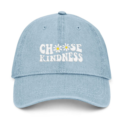 Choose Kindness Embroidered Denim Hat