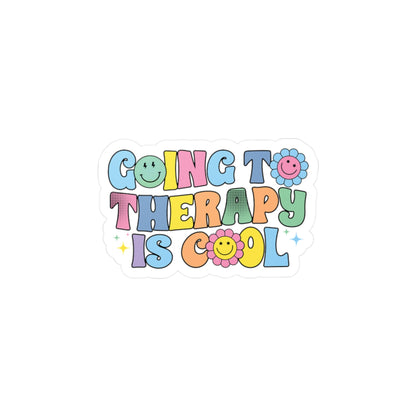 Going to Therapy is Cool Vinyl Decal Printify