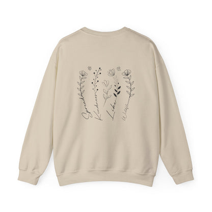 Spread Kindness Like Wildflowers Crewneck Printify