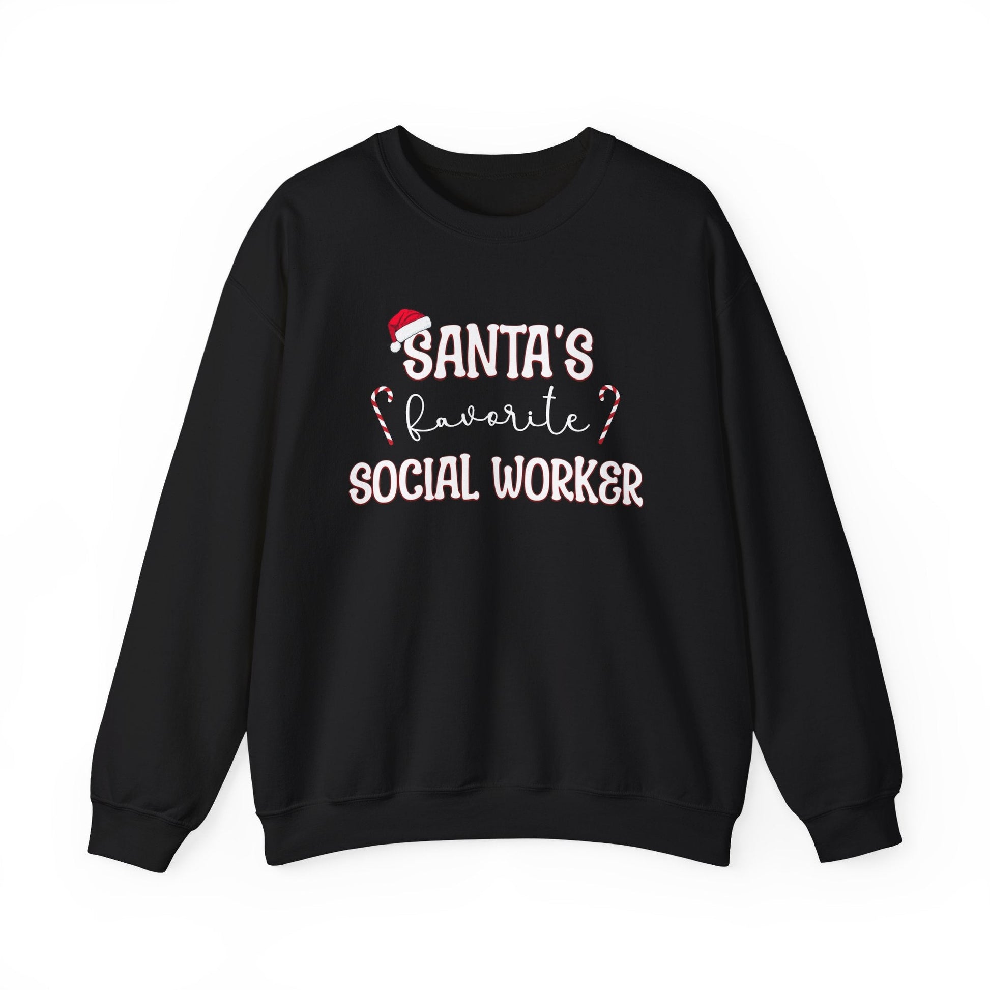 Santa's Favorite Social Worker Crewneck Printify