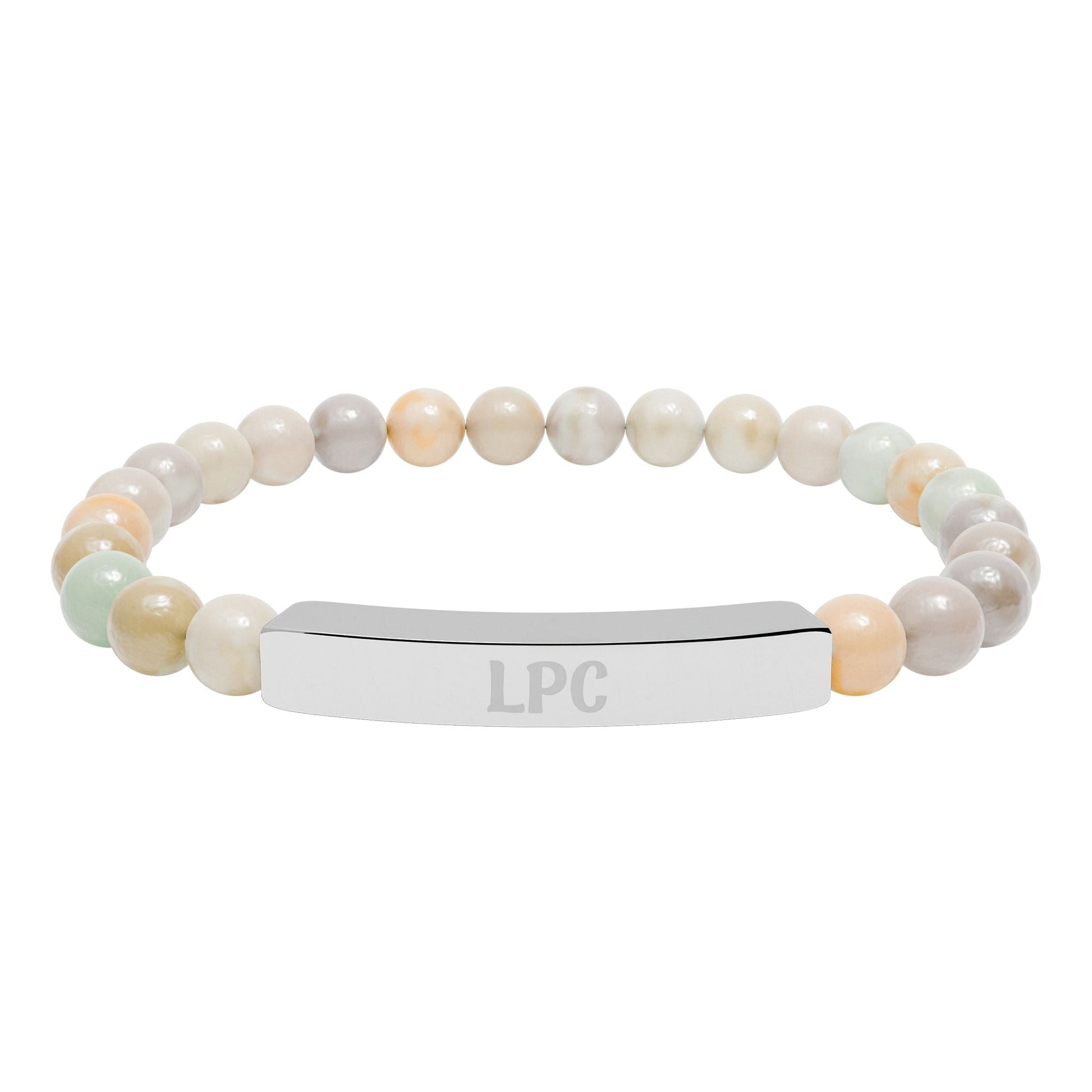 LPC Natural Stone Engraved Bracelet Printify