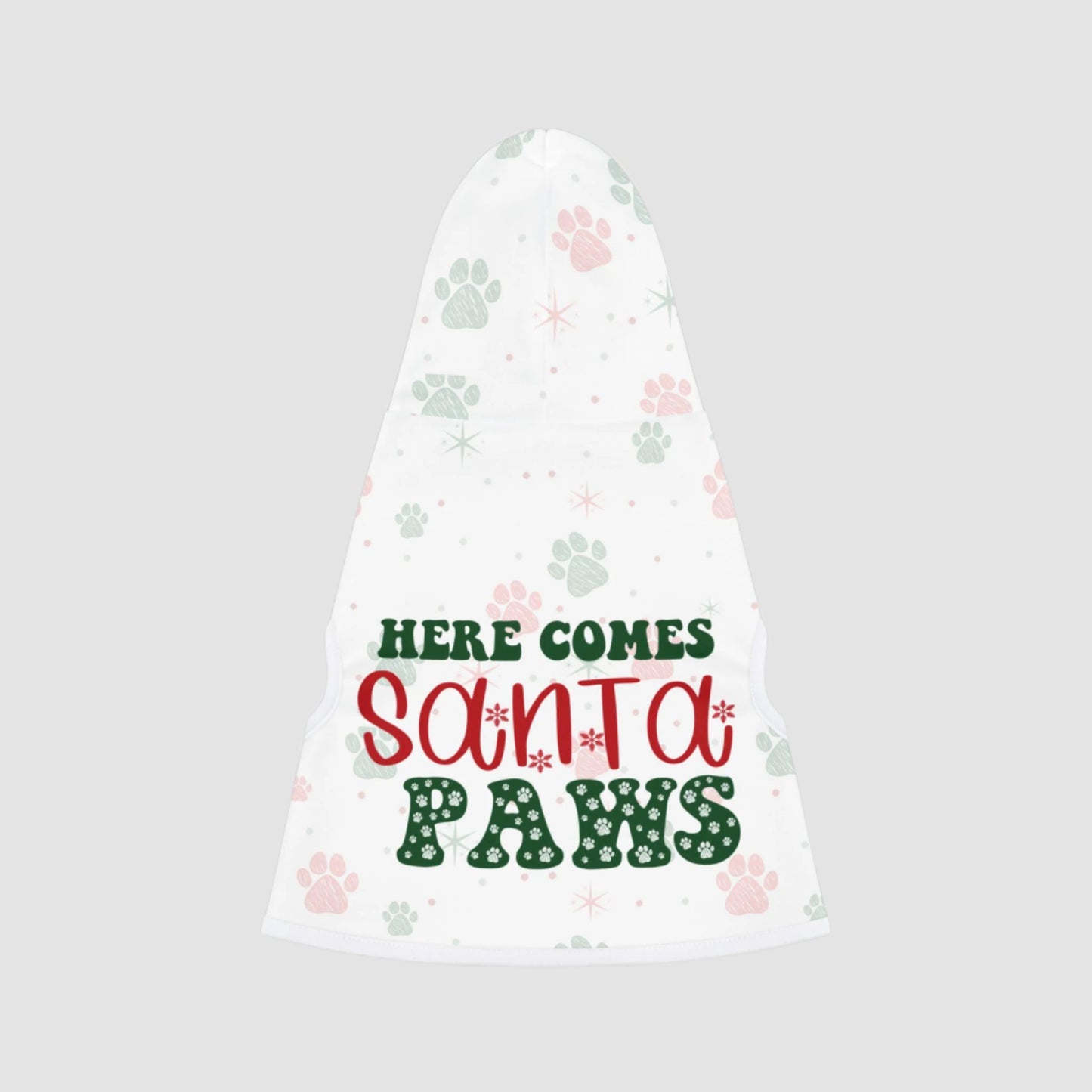 Here Comes Santa Paws Pet Hoodie