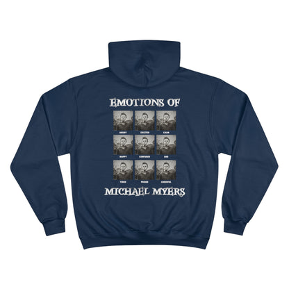 Emotions of Michael Myers Champion Hoodie Printify