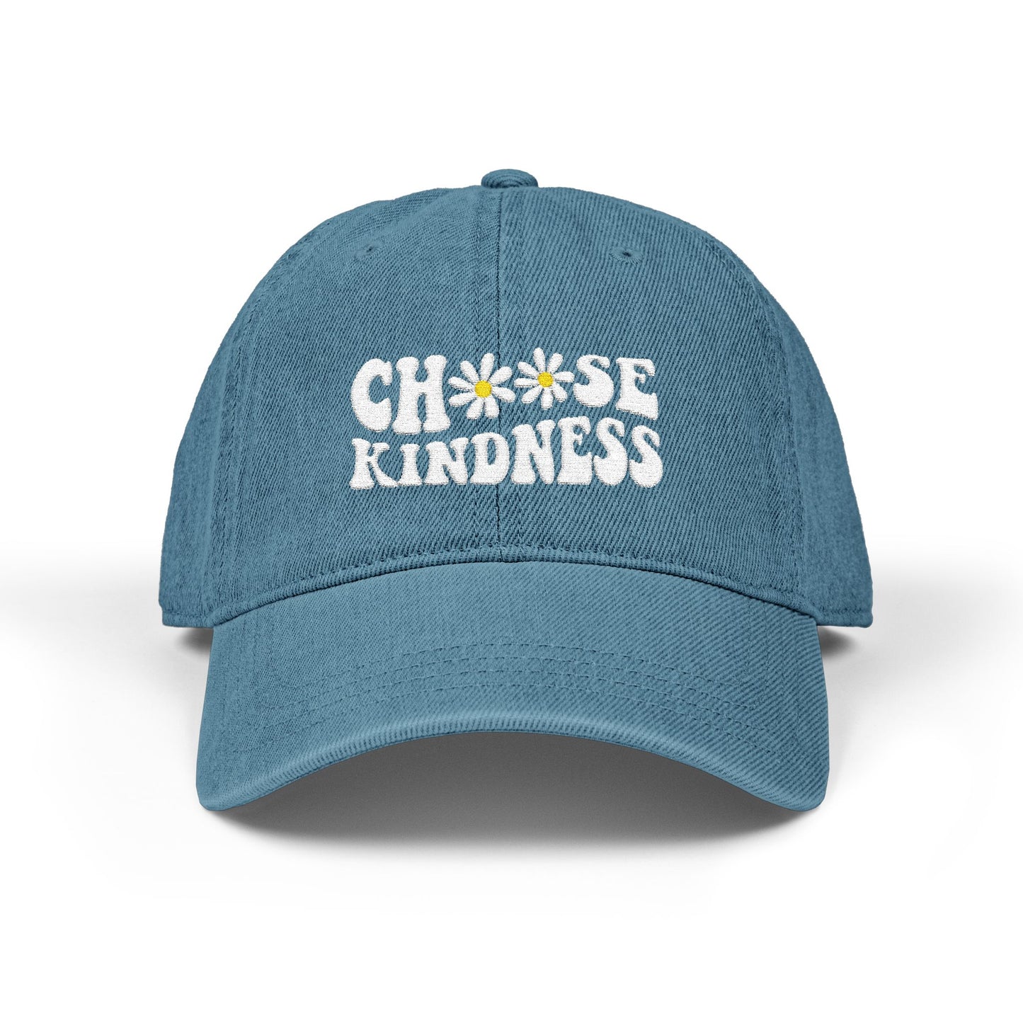 Choose Kindness Embroidered Denim Hat