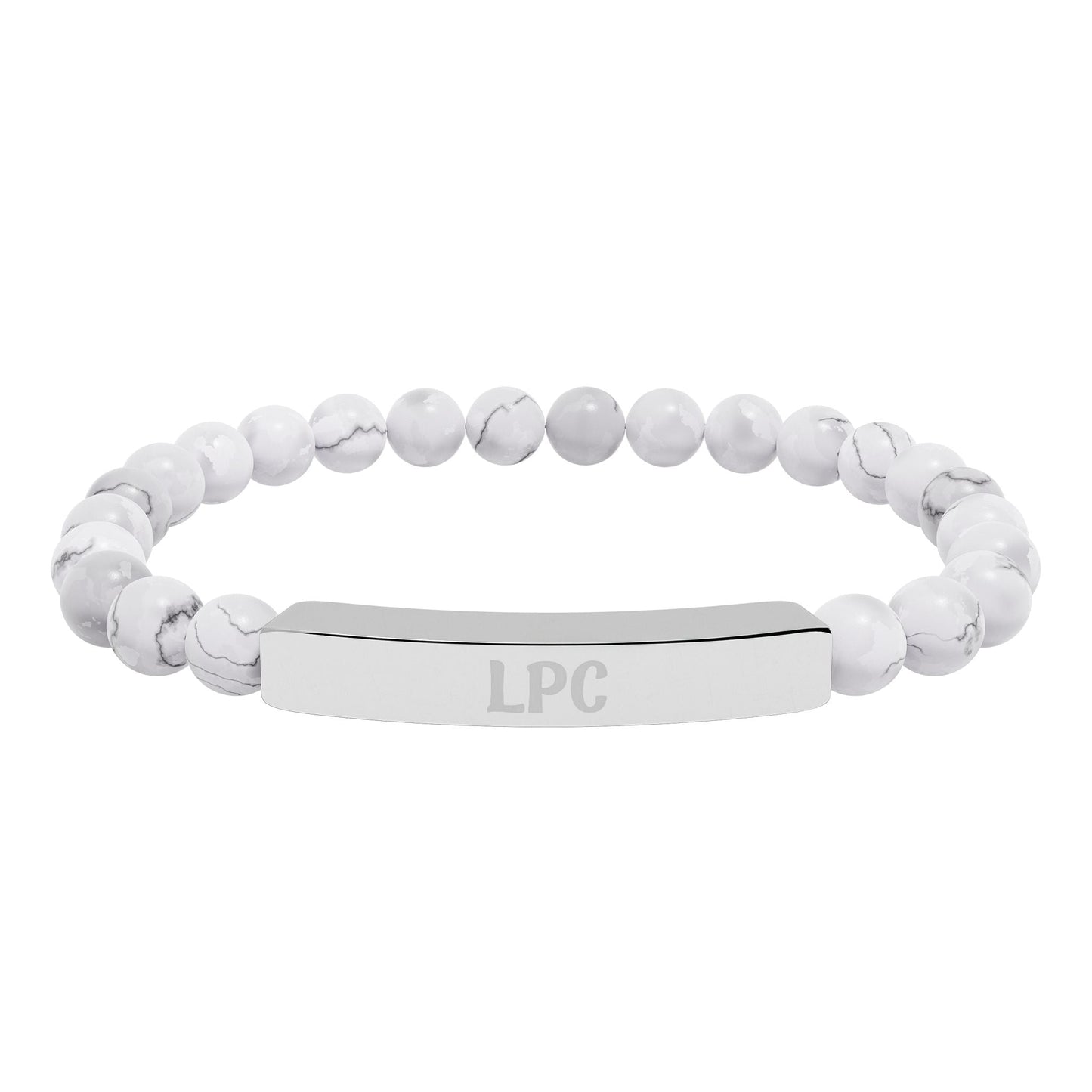 LPC Natural Stone Engraved Bracelet Printify