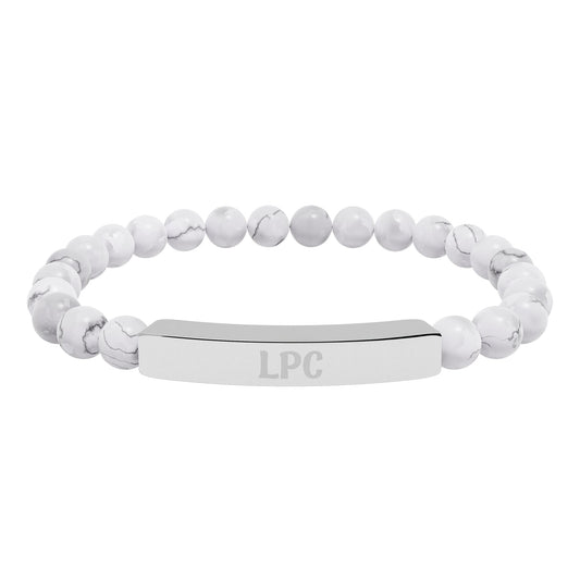 LPC Natural Stone Engraved Bracelet Printify
