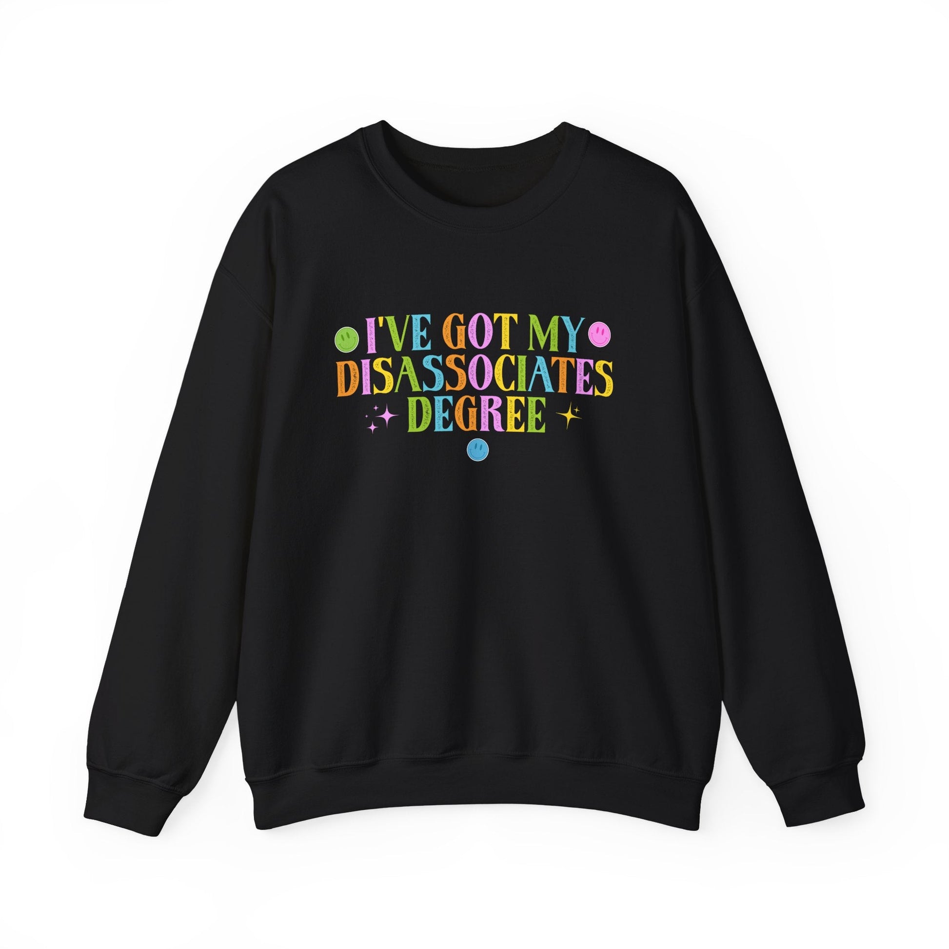 Disassociates Degree Crewneck Printify