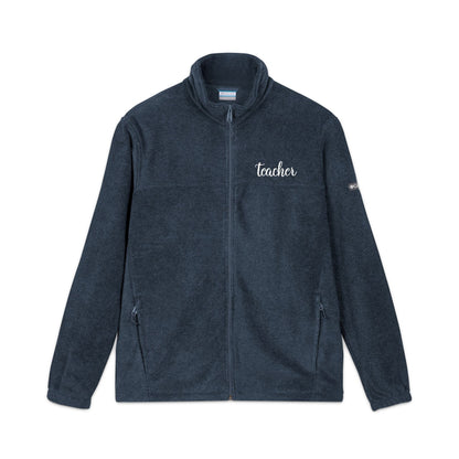 Teacher Unisex Columbia Fleece Jacket (Embroidered) Printify