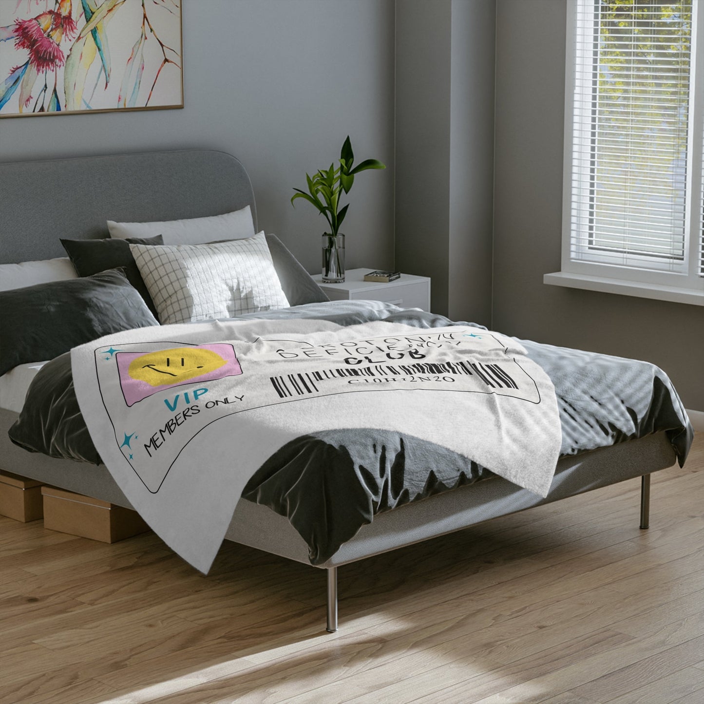 Serotonin Deficiency Club Blanket Printify