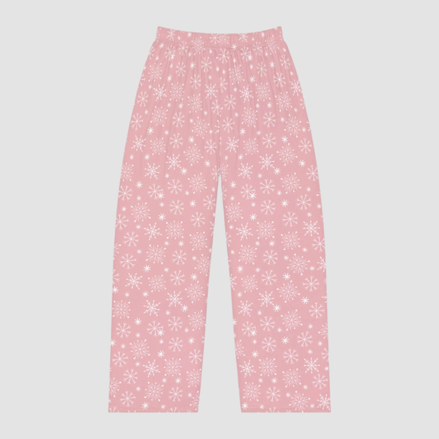 Pink Snowflakes Women's PJ Pants