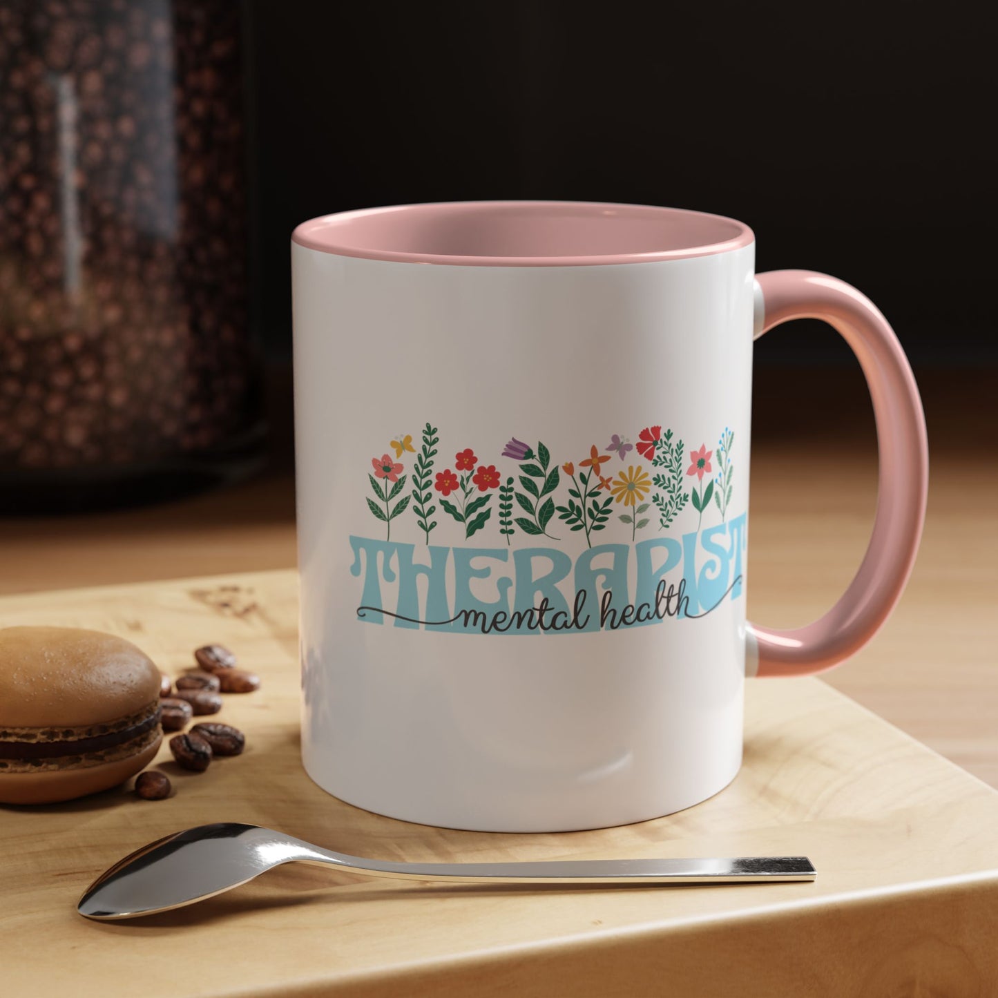 Floral Mental Health Therapist Mug (11oz)