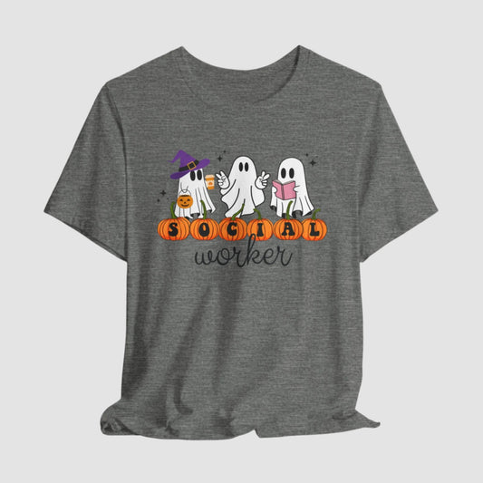 Social Worker Halloween Unisex Bella+Canvas Tee