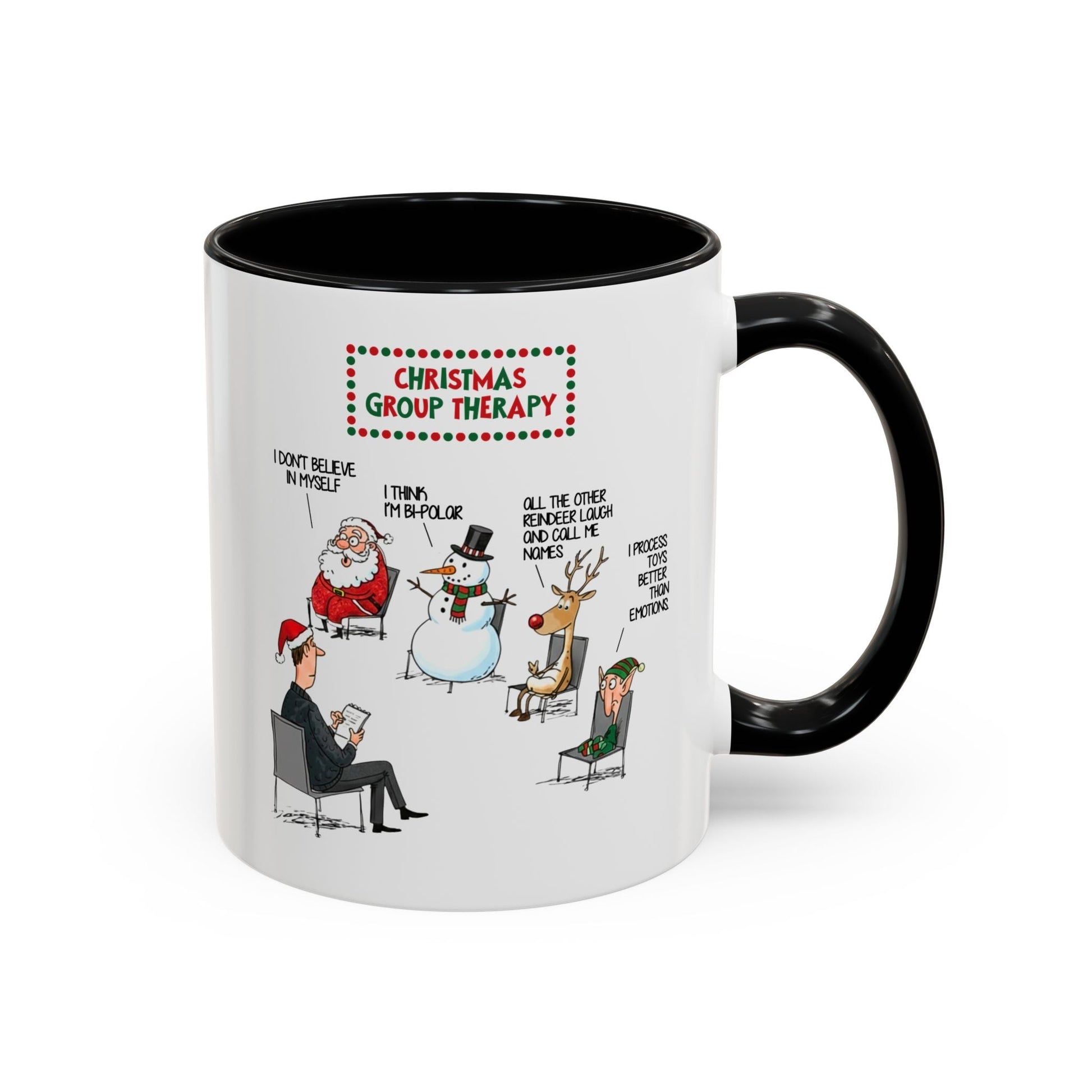 Christmas Group Therapy Mug (11oz, 15oz) Printify