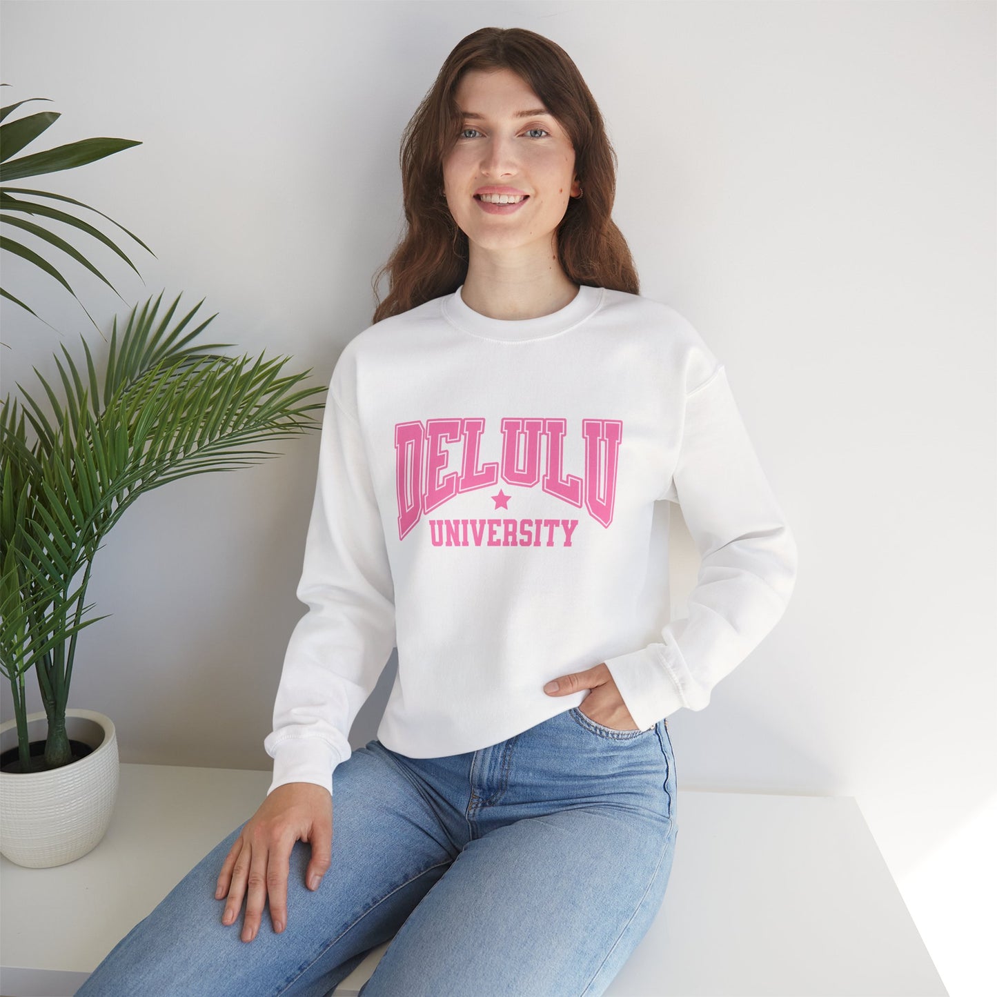 Delulu University Crewneck