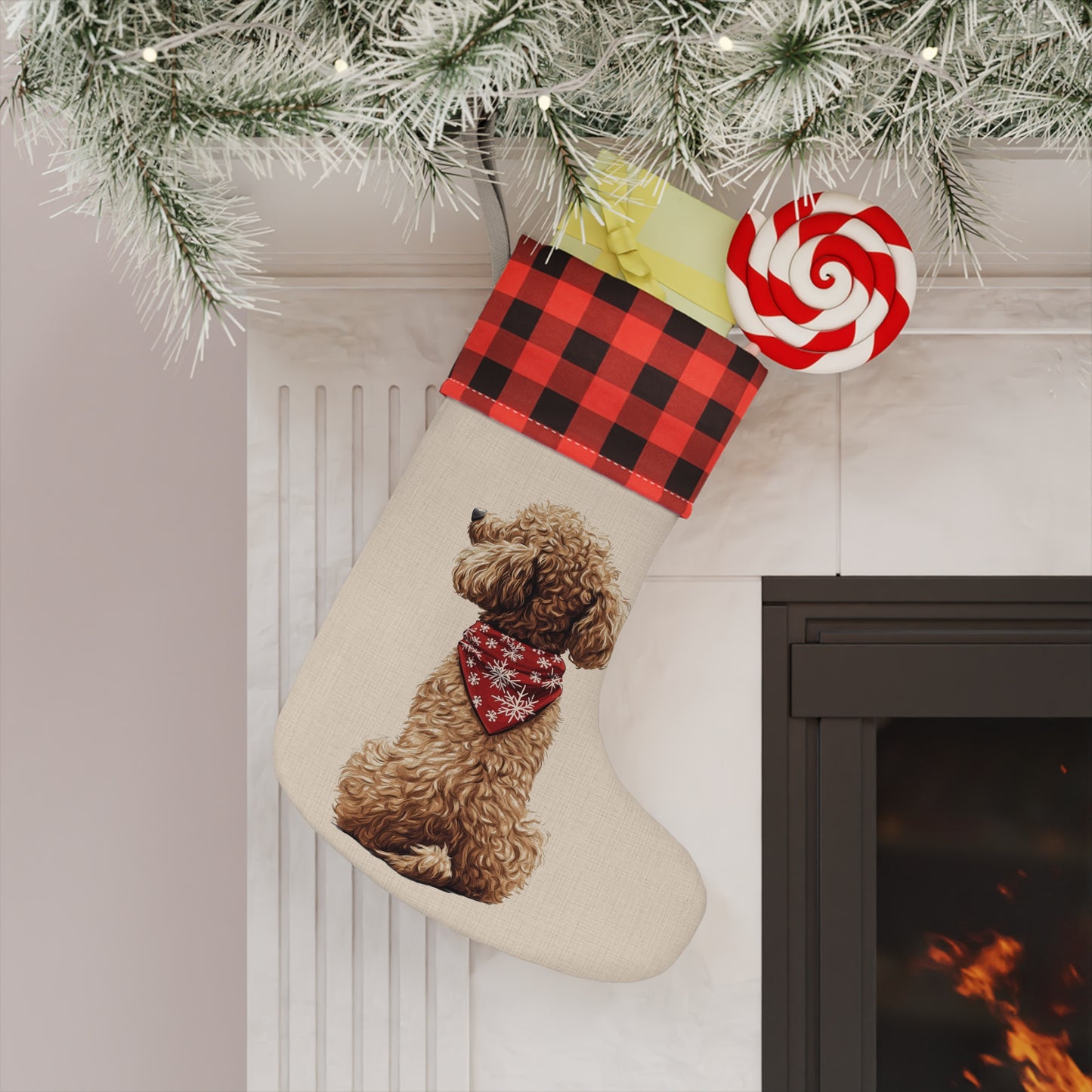 Golden Doodle Christmas Stocking - Personalization Available!