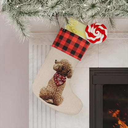 Golden Doodle Christmas Stocking - Personalization Available! - MindLyssMoments LLC