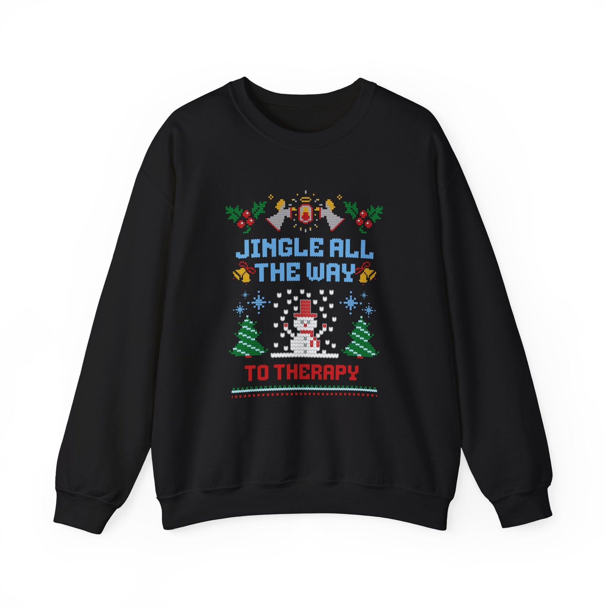Jingle All The Way To Therapy Crewneck Printify