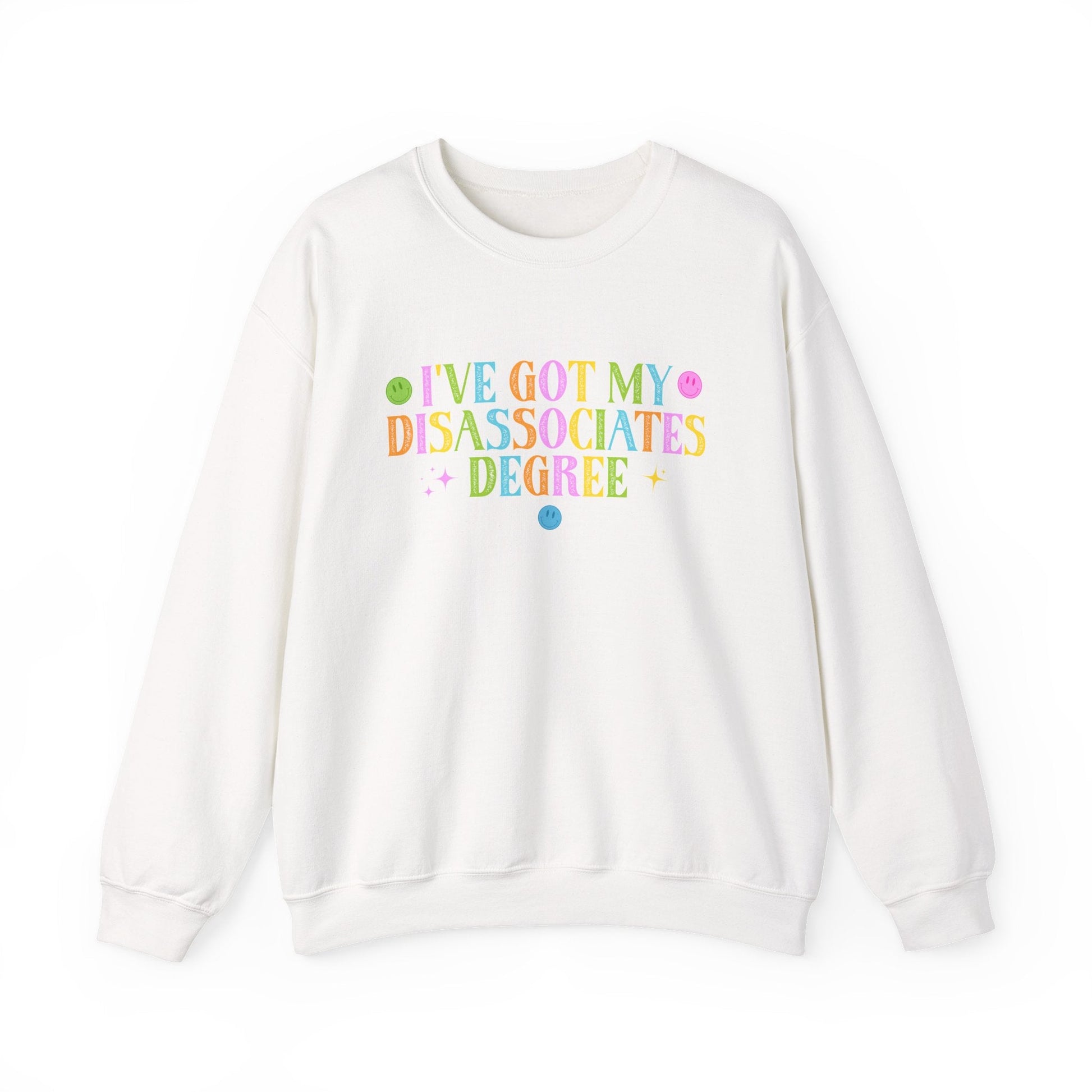 Disassociates Degree Crewneck Printify