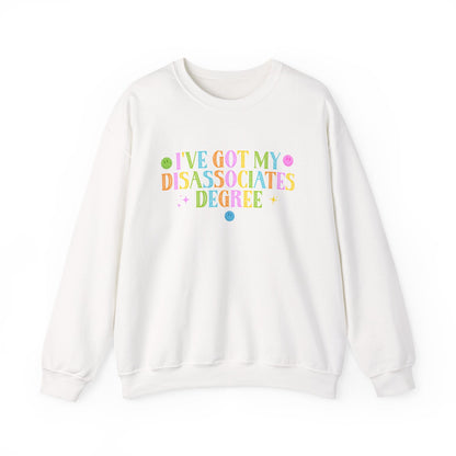 Disassociates Degree Crewneck Printify