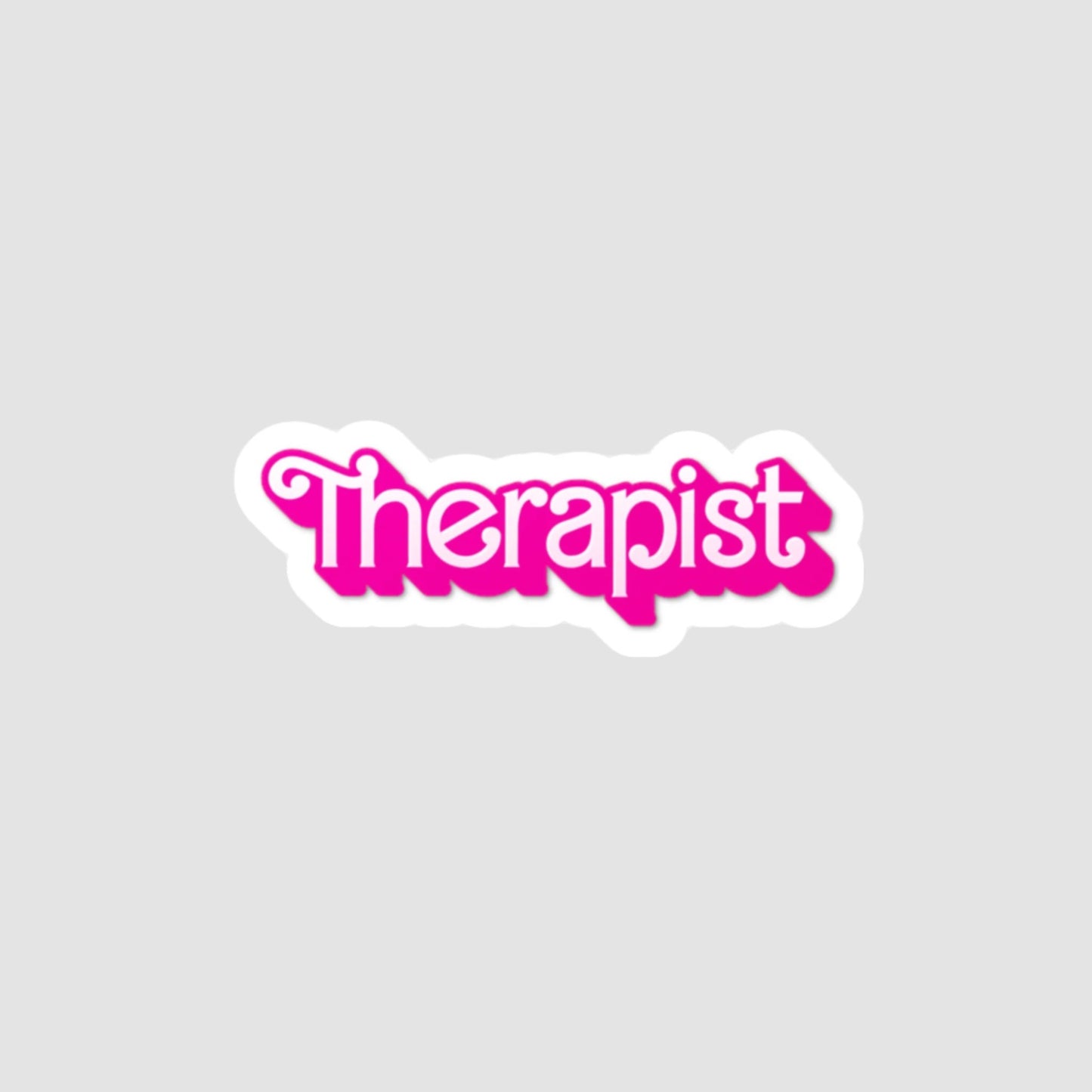 Therapist Vinyl Decal Printify