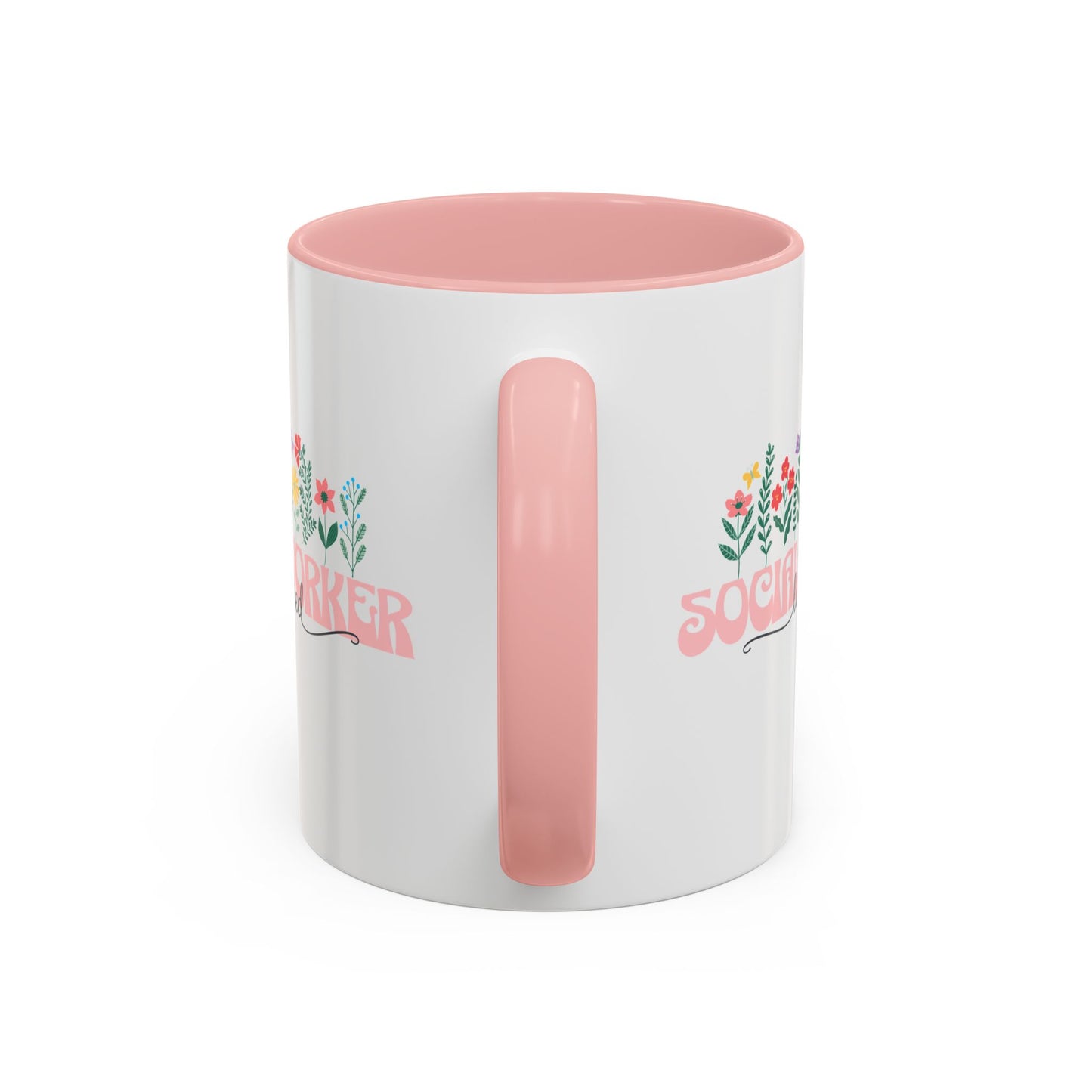 Floral Licensed Social Worker Mug (11oz)