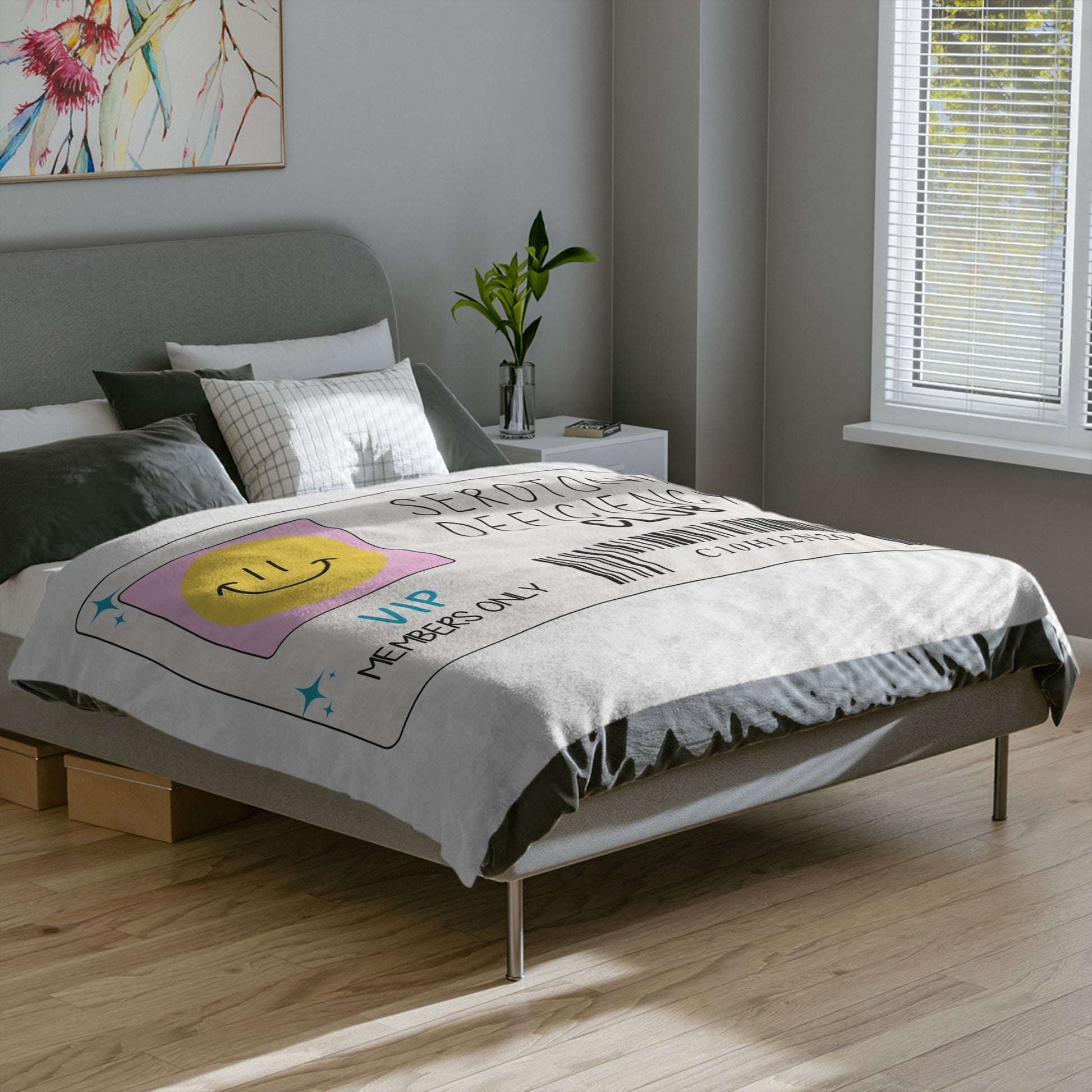 Serotonin Deficiency Club Blanket Printify