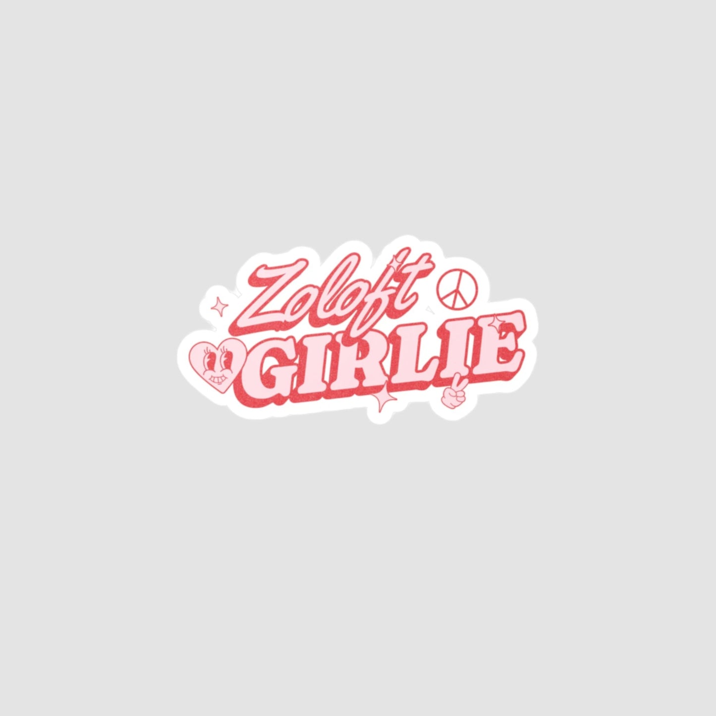 Zoloft Girlie Vinyl Decal Printify