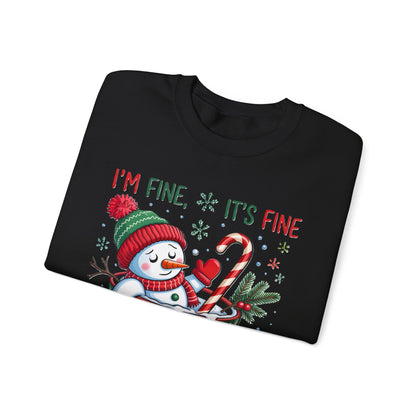 I'm Fine, It's Fine, Just Having a Meltdown Crewneck Printify