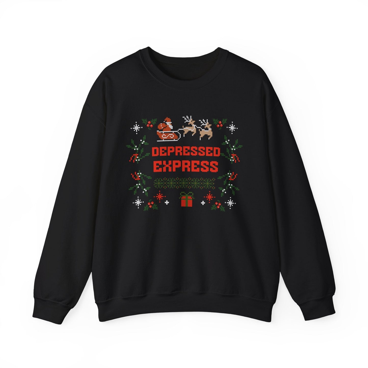 Depressed Express Crewneck Printify