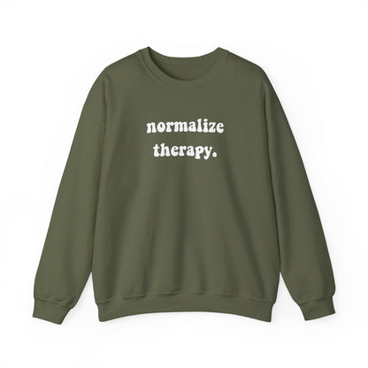 Normalize Therapy Crewneck Printify