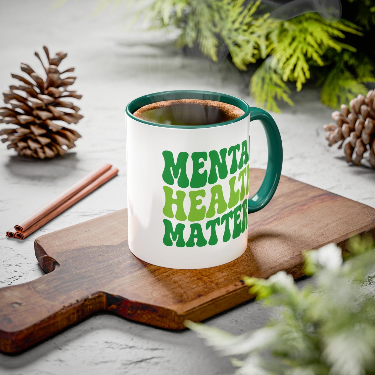 Mental Health Matters (Green) Mug (11oz & 15oz)