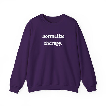 Normalize Therapy Crewneck Printify