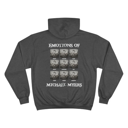 Emotions of Michael Myers Champion Hoodie Printify