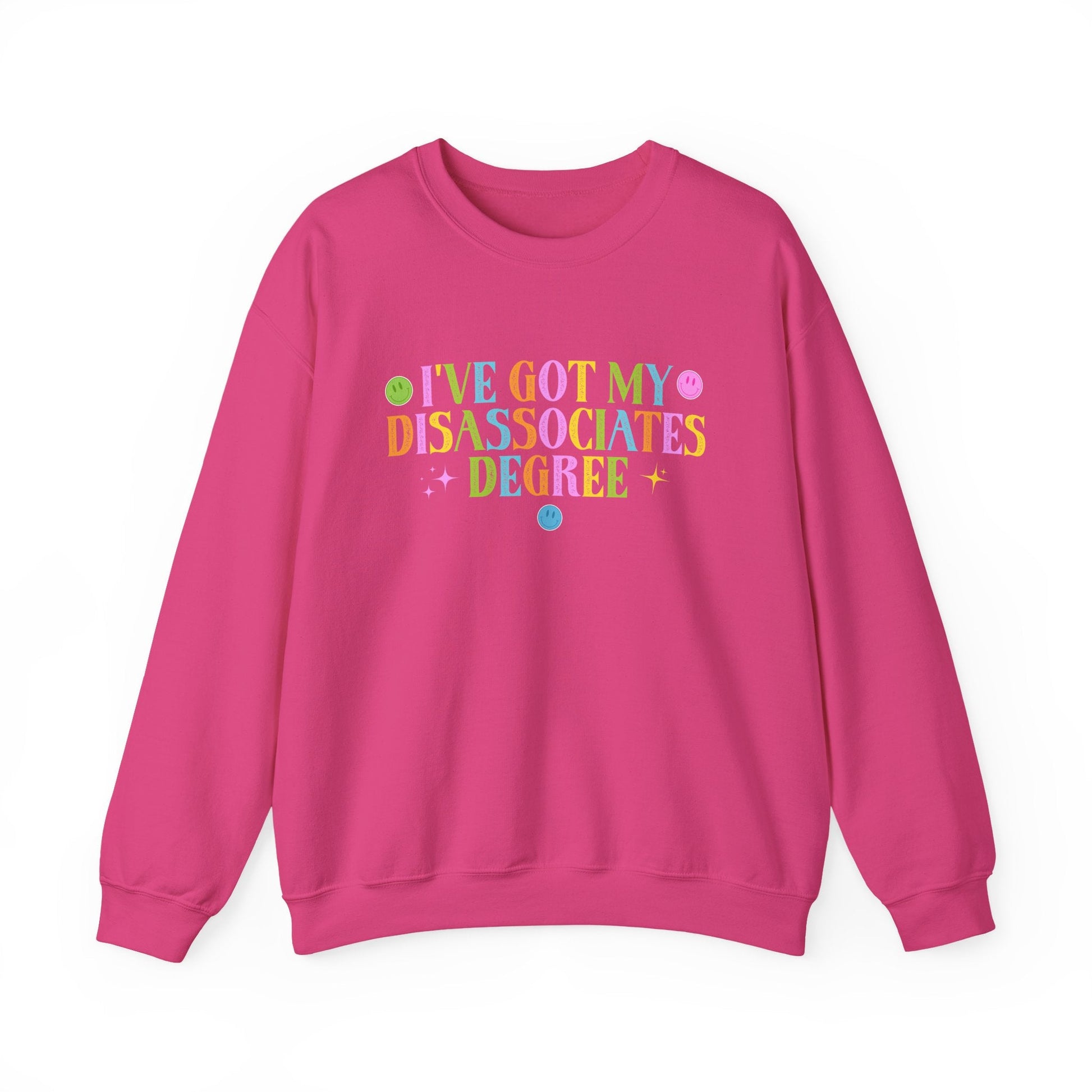 Disassociates Degree Crewneck Printify